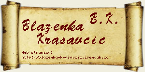Blaženka Krasavčić vizit kartica